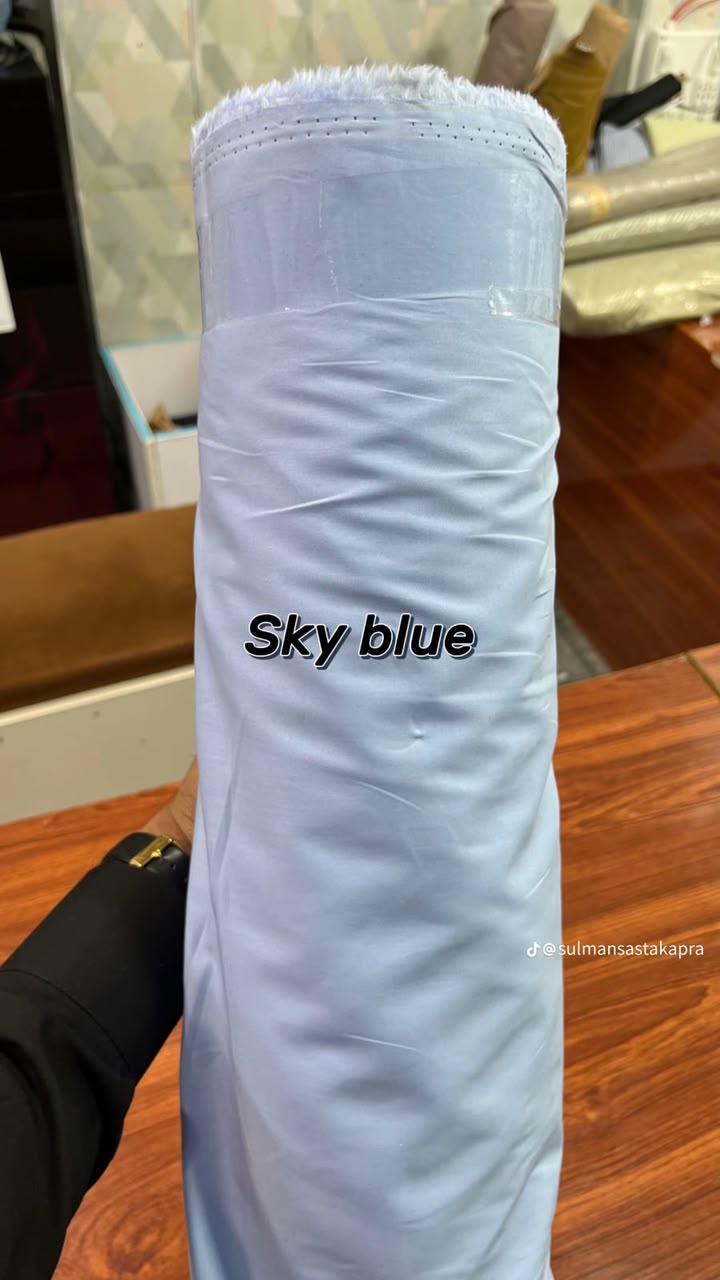 Sky Blue Egyptian cotton fabric