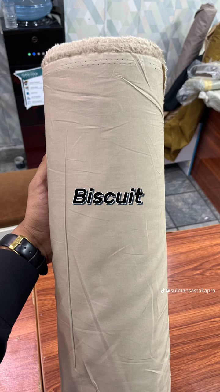 Biscuit Egyptian cotton fabric