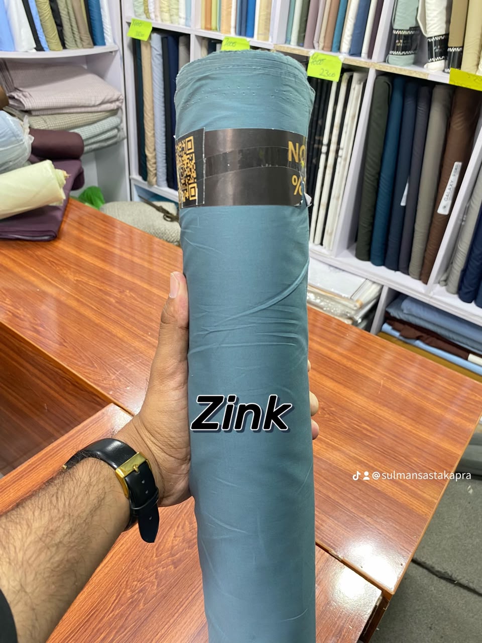 Zink Egyptian cotton fabric