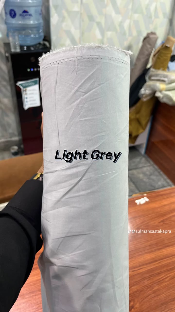 Light Grey Egyptian cotton fabric