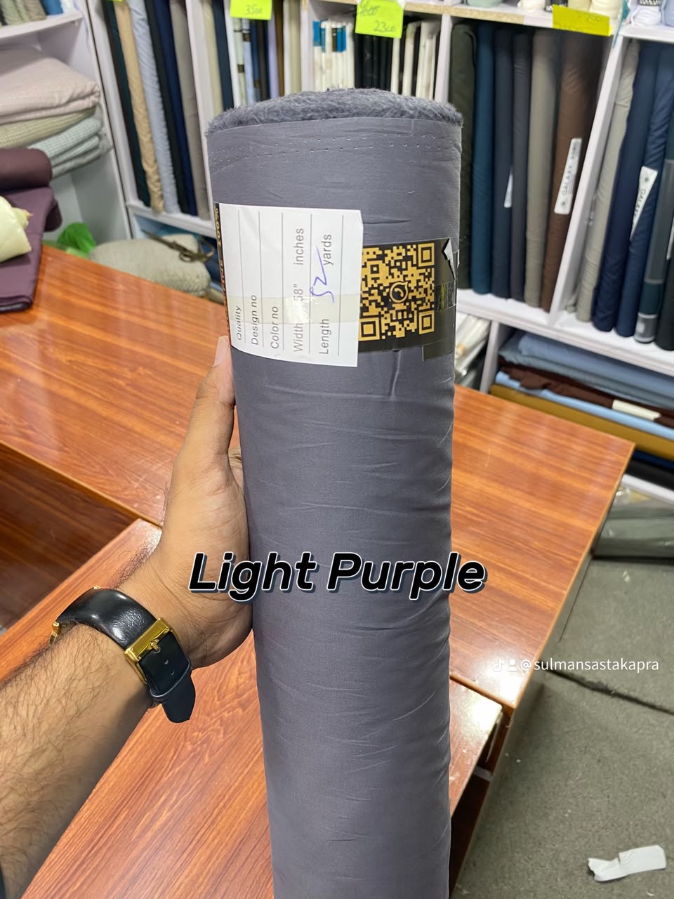 Light Purple Egyptian cotton fabric