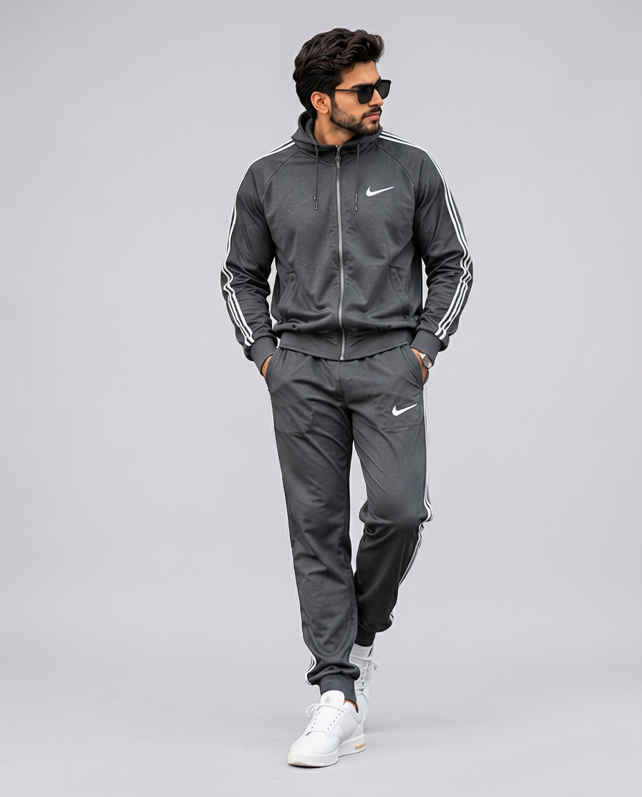 Nike Track Suit — Charcoal Grey