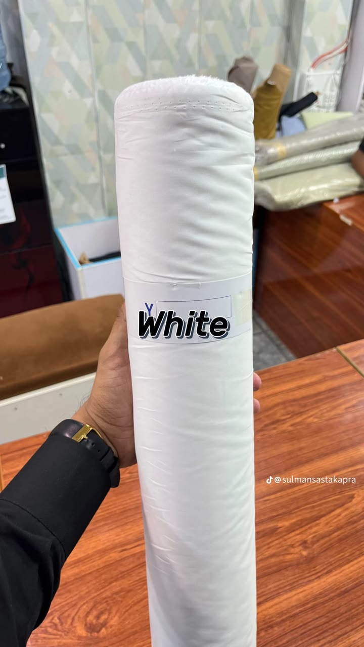 White Egyptian cotton fabric